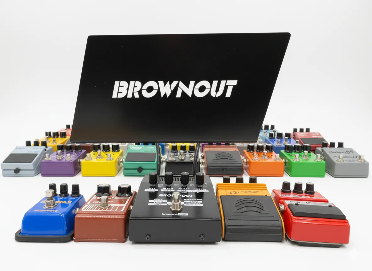 Brownout with guitar pedals